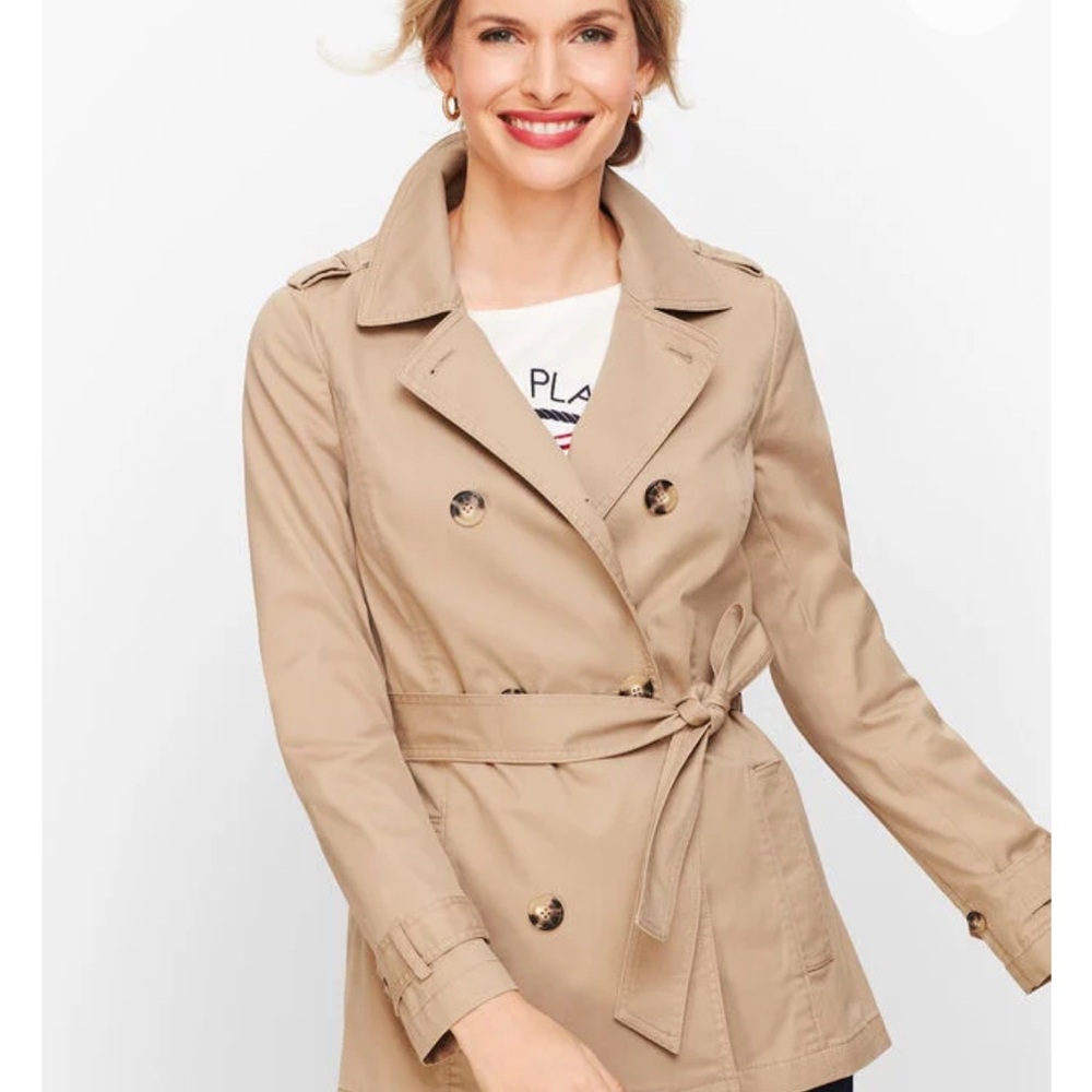 Talbots Classic Beige Trench Coat